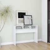 thumbnail of Table console blanc 105x30x80 cm bois d'ingénierie Modèle Jardin Nova Plus