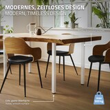 thumbnail of ML-Design 4er Set Tischbeine 72 cm Weiß glänzend, Stahl pulverbeschichtet, I-Form 4×4 cm, höhenverstellbar, Möbelbeine für Esstisch Arbeitstisch