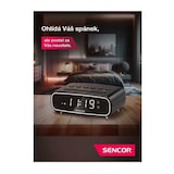 thumbnail of Radio-réveil SRC 2600 B Radio FM PLL plastique brillant noir 138 x 56 x 90 mm SENCOR