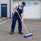 thumbnail of Blue-Star Besen 60 cm Breit mit blauen Borsten und stabilem Stiel Holzstiel 160 cm Lang Straßenbesen für Außen Garten Haus usw.