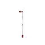 thumbnail of faro barcelona matilda lámpara de pie de metal bordeaux. Ancho: 16,6 cm. Profundidad: 19,6 cm. Altura: 132 cm.