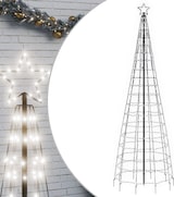 thumbnail of vidaXL LED-Weihnachtsbaum mit Erdspießen 570 LEDs Kaltweiß 300 cm