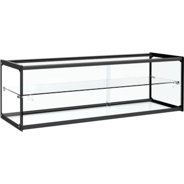 Vitrina neutra expositora 2 pisos sin base 920x330x315H línea PEKÍN XCZ-71L
