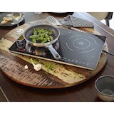 thumbnail of Tarrington House Placa de inducción doble DIC3440ABS, acero / vidrio, 60 x 38 x 4.4 cm, con display LED , 3400 W, negro