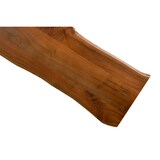 thumbnail of SAM® Sitzbank Baumkante 220 cm nussbaum massiv Akazie silber