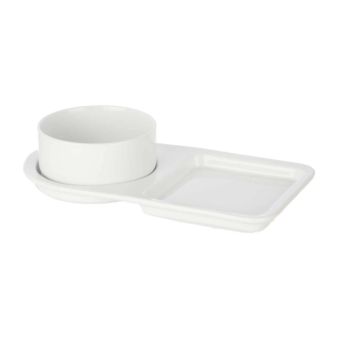 San Ignacio VESSIA - Juego de Bol y Plato para Aperitivos 32,5 x 17,5cm