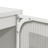 thumbnail of vidaXL Sideboard Weiß 100,5x39x107 cm Kaltgewalzter Stahl