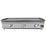 thumbnail of LUX WORLDMAI Gas-Grillplatte 100 cm aus laminiertem Stahl für die Gastronomie. INOX-Grillplatte für Bar- und Restaurantküchen.