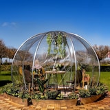 thumbnail of astreea Igloo Terrassenpavillon Model L mit Crystal-PVC Bezug, transparent, wasserfest