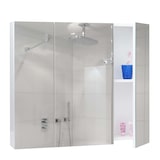 thumbnail of Décoshop26 - Armoire à miroir meuble de salle de bain mural 6 étagères brillant 70 x 80 x 16 cm blanc 04_0005769