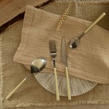 thumbnail of Novastyl - Lot 6 cuillères à café colorama 16.5cm en acier inoxydable crème