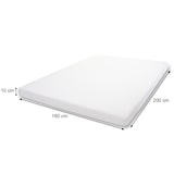 thumbnail of 10cm koudschuim matras topper HWC-E63, Topper matras topper matrasbeschermer ~ 180x200cm