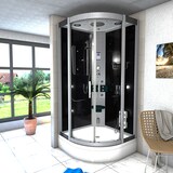 thumbnail of Duschkabine Komplettdusche Fertigdusche Dusche D46-53T0-EC 90x90 cm mit 2K Scheiben Versiegelung