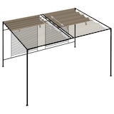 thumbnail of vidaXL Pavillon mit Ausziehbarem Dach 3x4x2,3 m Taupe 180 g/m²