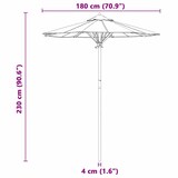 thumbnail of Helloshop26 - Leichter runder Gartenschirm minimalistisches Design 270 x 260 cm robust aus cremeweißem Bambus 02_0058241