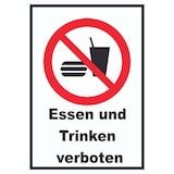 thumbnail of Essen und Trinken verboten 2 Schild A2 (420x594mm)