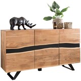 thumbnail of Massiv-Holz Akazie Sideboard, Natur Baumkante, Landhaus-Stil. 148x43x85 cm | Kadima Design