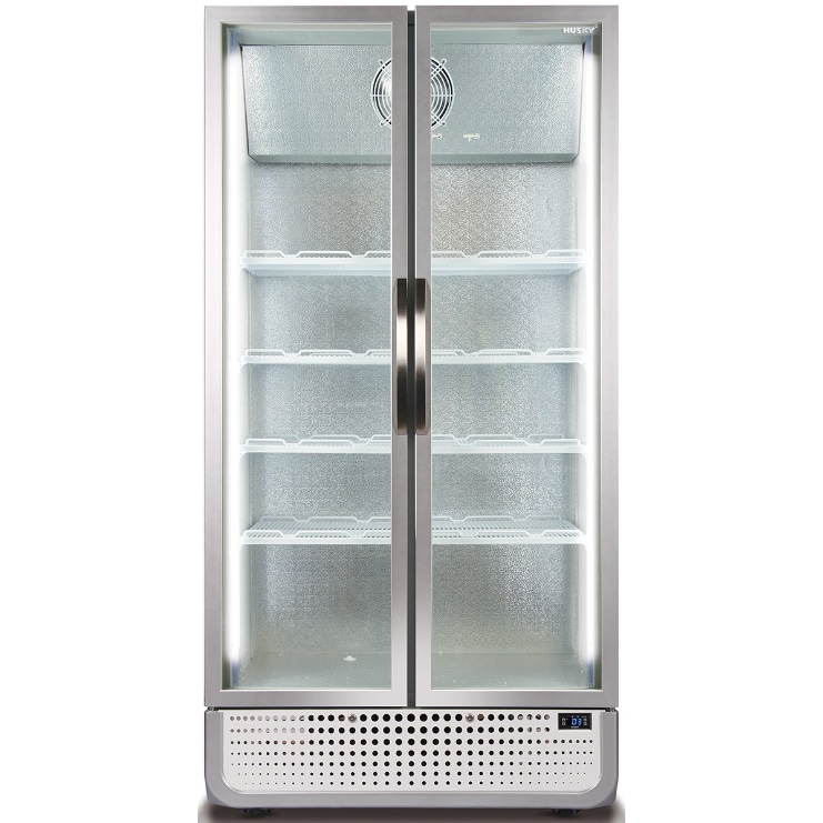 Husky C8PROCHILLER - Glasdeur Koeling - 728 Liter - RVS Handgreep - LED
