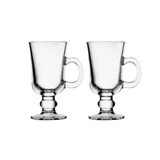 thumbnail of Pasabahce Irish Coffee Henkelbecher 2er Set Kaffetassen Kulplu Bardak 230ml 55141
