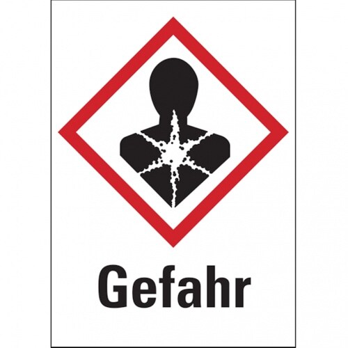 Dreifke® Gefahrstoffetiketten - Gesundheitsgefahr (GHS 08) - 52x74 mm Folie selbstklebend