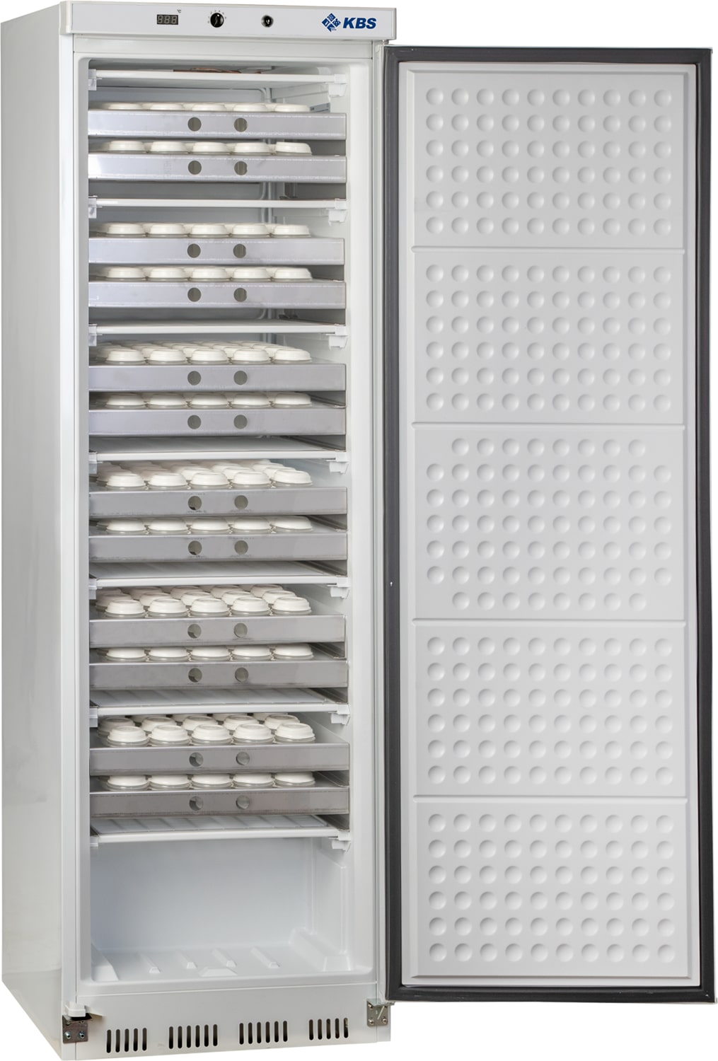 Rückstellproben-Tiefkühlschrank RGS 300 CHR mit 12 Systemträger und 300 Rückstellprobendosen a`125ml