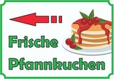 thumbnail of Frische Pfannkuchen Schild mit Pfeil links A1 (594x841mm)