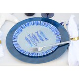thumbnail of Assiette plate poisson bleu 25x25x1.5cm - lot de 6 - Lot de 6