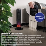 thumbnail of Elektrische Kachel met Sfeerhaard en Thermostaat 18-45 °C – Keramische Ventilatorkachel – Verwarming met Swingfunctie – Timer – Zwart - BREND BR-2222