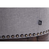 thumbnail of Sgabello Lakewood stoffa antico-scuro grigio chiaro