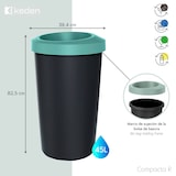 thumbnail of Keden Compacta R Juego 3 Cubos de Reciclaje 45L cada uno en color Multicolor