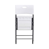 thumbnail of Chaise pliante empilable - blanche - LIFETIME - par 4