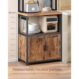 thumbnail of Helloshop26 - Étagère de cuisine avec multiprise bar à café avec plan de travail 40 x 60 x 170 cm de hauteur support pour 12_0007995