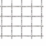 thumbnail of vidaXL Wellengitter Edelstahl 50×50 cm 21×21×2,5 mm