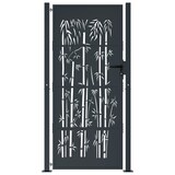 thumbnail of vidaXL Gartentor Anthrazit 105x180 cm Stahl Bambus-Design