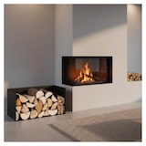 thumbnail of Porte-bûches compact en acier noir 70 cm Bytom Magnus