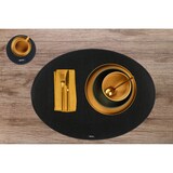 thumbnail of Set de table ovale - 6 pièces - Feutre recyclé noir