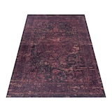 thumbnail of Teppich Wohnzimmer Vintage Pflegeleicht Waschbar Strapazierfähig Esszimmer OEKO-TEX Rot 140x200 cm Gekettelt – PIZOL von Kadima Design