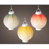 thumbnail of 3 Stuks - Solarlamp - Solar Lantaarn - Met Vlam Effect En schemerschakeling - Ø20XH23CM - 3 Kleuren