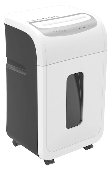 SIGMA Distruggidocumenti PCC565, plastica, 2 x 14 mm, 30 L, bianco