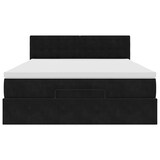thumbnail of vidaXL Ottoman-Bett mit Matratze Schwarz 140x200 cm Samt