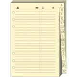 thumbnail of Quo Vadis - Recharge Organiseur - REPERTOIRE TEL T14 Ivoire - 8x12,5 cm - Papier Clairefontaine ivoire - Fabrication française