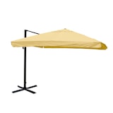 thumbnail of Gastronomie-Ampelschirm HWC-A96, 3x4m (Ø5m) Polyester Alu/Stahl 26kg ~ Flap, creme ohne Ständer, drehbar