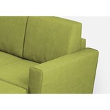 thumbnail of Yasel 3-zitsbank (drie zitplaatsen 60cm) + poef buitenafmetingen L.212 D.155 kleur groen