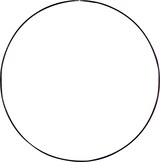 thumbnail of Deko-Ring Hoop, schwarz Metall, Durchmesser 30 cm