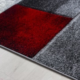 thumbnail of Teppich Waschbar Kariert Modern Strapazierfähig Esszimmer Flur Rot 280x370 cm OEKO-TEX Fußbodenheizung geeignet – MONZA von Kadima Design