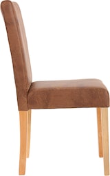 thumbnail of 6er-Set Esszimmerstuhl Stuhl Küchenstuhl klassisch und zeitlos  | HxBxT 90x43x56cm | Sitzhöhe 45cm |  Textil  |  helle Beine |  Wildlederimitat