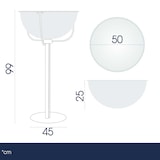 thumbnail of Danieli - Bancarella Espositore da Terra con Mezza Sfera in Acrilico Trasparente e Base in Metallo.