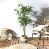 thumbnail of NATURN LIVING Kunstpflanze Bambus – ø 18 x 135 cm – Phyllostachys – Wartungsfreie Bambuspflanze – Grün