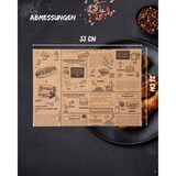 thumbnail of Einschlagpapier fettabweisend 33x23 cm Braun – 5000 Blatt | FRITZTOWN DELI Paper | Burgerpapier | Sandwichpapier  |  Verpackungspapier Lebensmittel