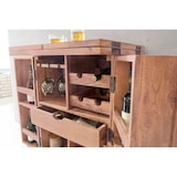 thumbnail of Hausbar Akazie Massivholz 65x91x50 cm Weinbar ausklappbar, Kleine Bar modern, Barschrank mit Türen, Spirituosenschrank mit Aufbewahrung für Flaschen